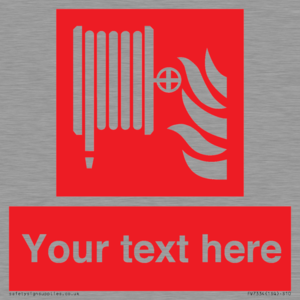 Custom Fire hose reel Sign